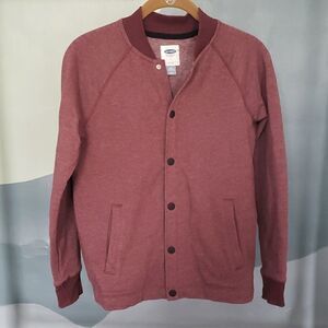 Old Navy Burgundy Snap Up Jacket
